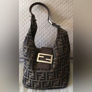 Authentic Vintage FENDI ZUCCA small Bucket purse. Excellent condition.